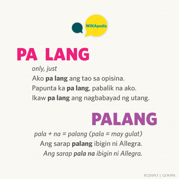 rules in tagalog