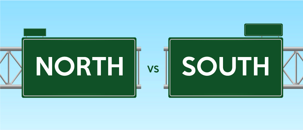 NORTH VS SOUTH
