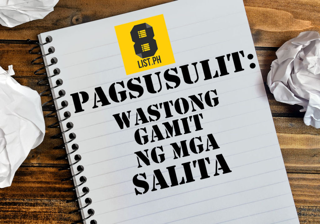 Pagsusulit: Wastong Gamit ng mga Salita - 8List.ph