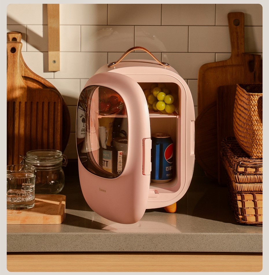 This Adorable Mini Fridge Can Store Snacks and Drinks, Sanitize Items