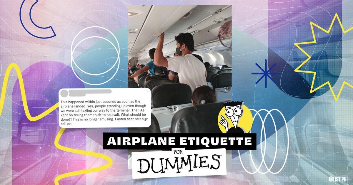 Airplane Etiquette for Dummies Armrests, Deplaning, and Baon