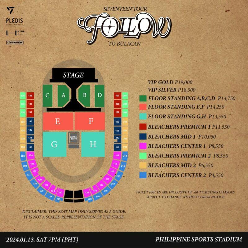 Seventeen Follow Concert 2024 Ticket Prices, Seat Plan, Etc. 8List.ph