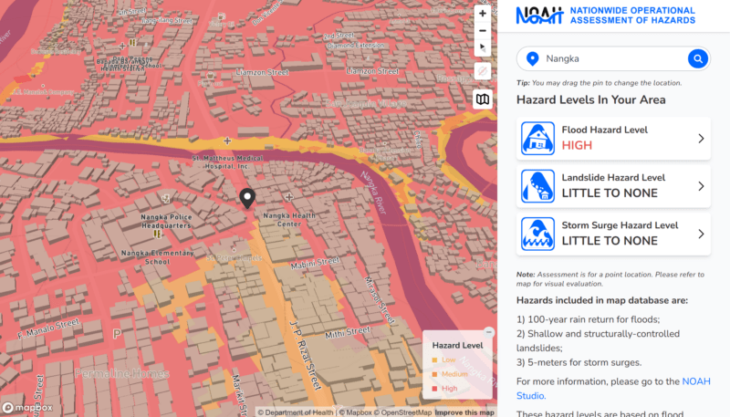 UP NOAH Shows a Real-Time Flood Hazard Map of the PH - 8List.ph